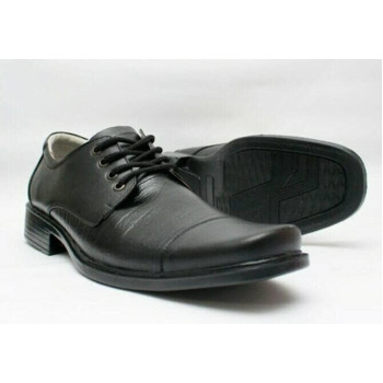 sepatu pantofel kulit sapi asli - hitam